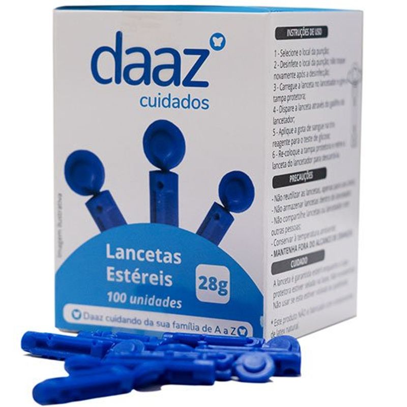 glicoo daaz lancetas 100 unidades