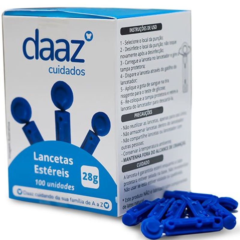 glicoo daaz lancetas 100 unidades