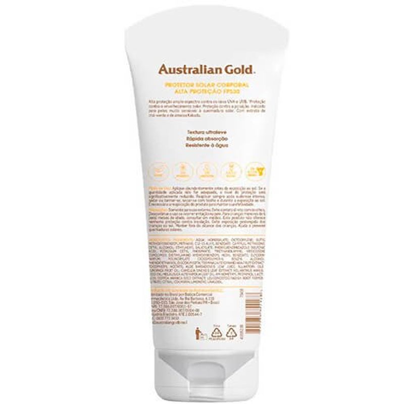 protetor solar corporal australian gold fps30 - 200g