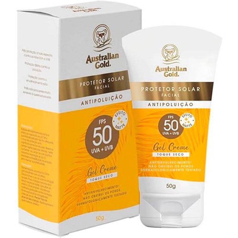 protetor solar facial australian gold fps50 - 50g