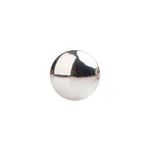 brinco antialérgico studex classic bolinha média prateado