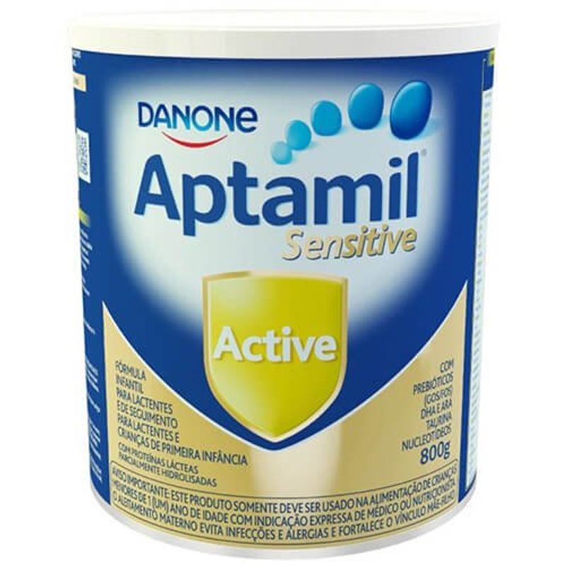 fórmula aptamil sensitive active infantil danone 800g
