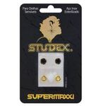 brinco antialérgico studex supermaxxi jetblack dourado