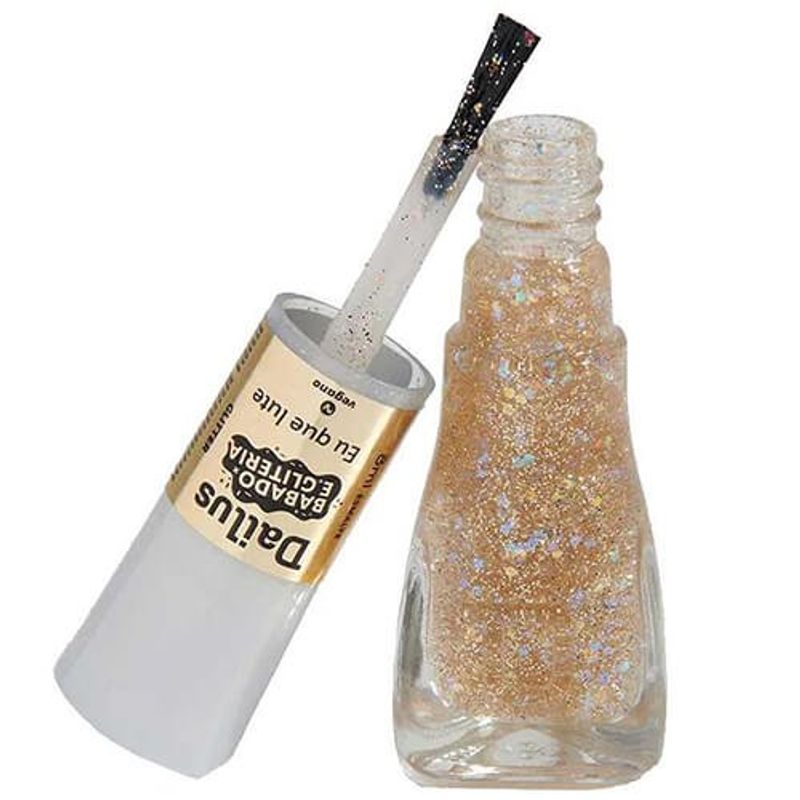 esmalte babado e gliteria - eu que lute dailus