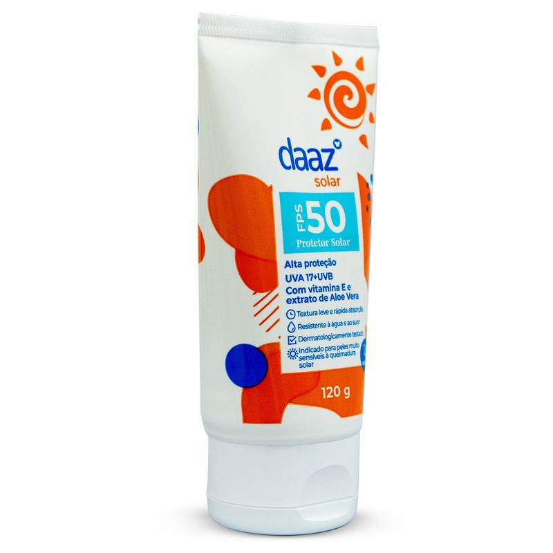 protetor solar corporal daaz fps50 120g