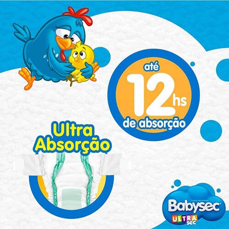 fralda infantil babysec ultra jumbinho tamanho g 16 unidades