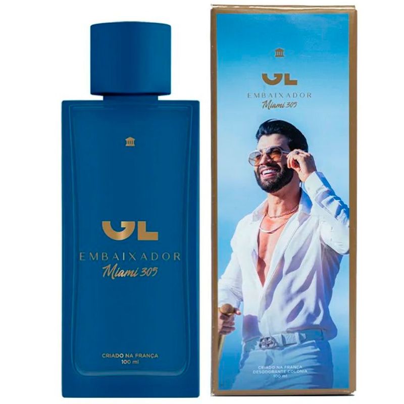 perfume masculino gusttavo lima embaixador miami 100ml