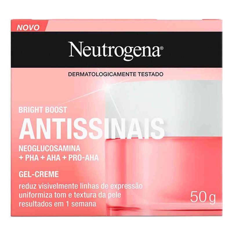 gel creme neutrogena bright boost 50g