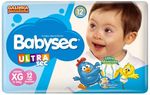 fralda infantil babysec ultra jumbinho tamanho xg 12 unidades