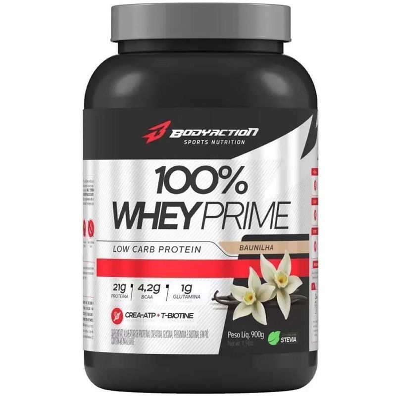 whey prime 100% bodyaction baunilha 900g