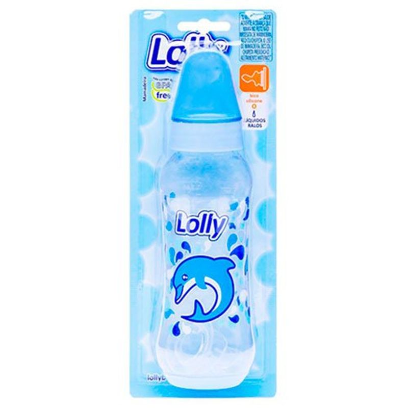 mamadeira lolly oceano ortodôntica azul 250ml