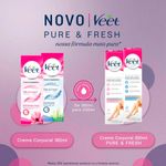 creme depilatório veet pure & fresh pele sensível 200ml