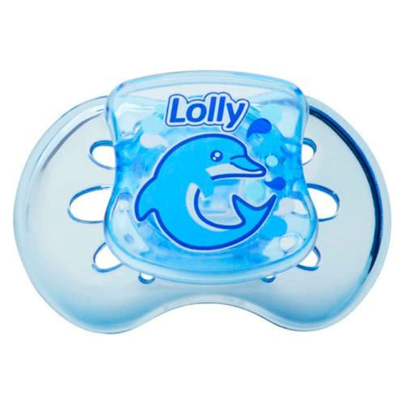 chupeta lolly oceano silicone ortodôntico 1 azul