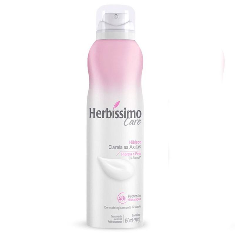 desodorante aerossol antitranspirante herbíssimo hibisco 150ml