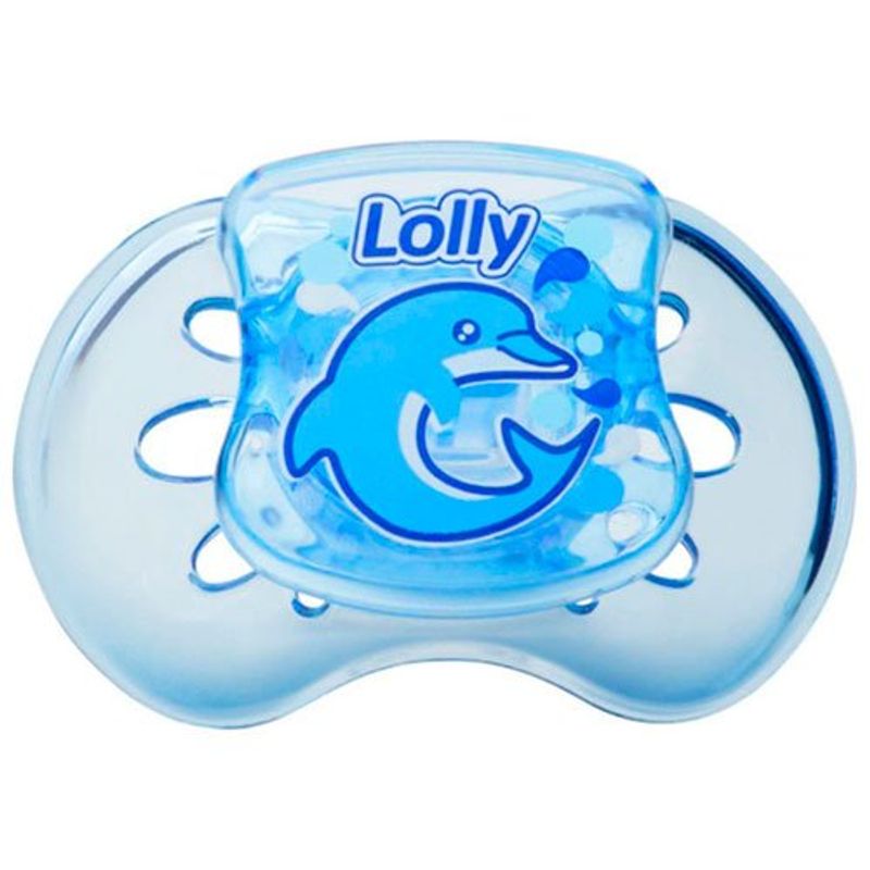 chupeta lolly oceano master silicone ortodôntico 2 azul