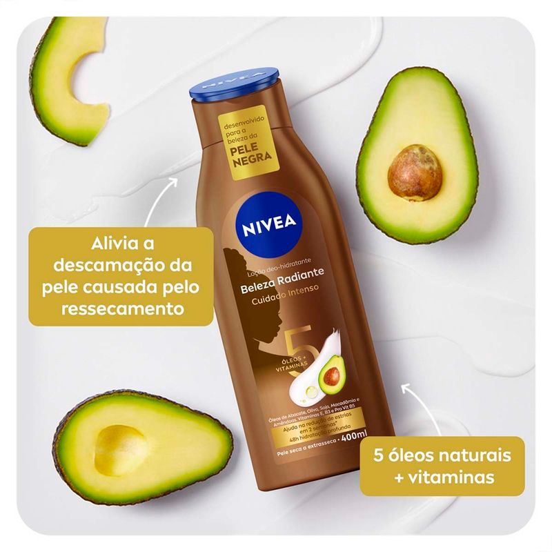 loção deo hidratante nivea cuidado intenso 400ml