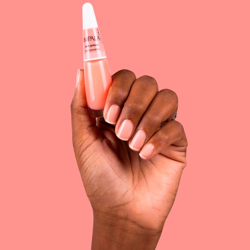 esmalte impala a cor da sua moda sem pressa transparente
