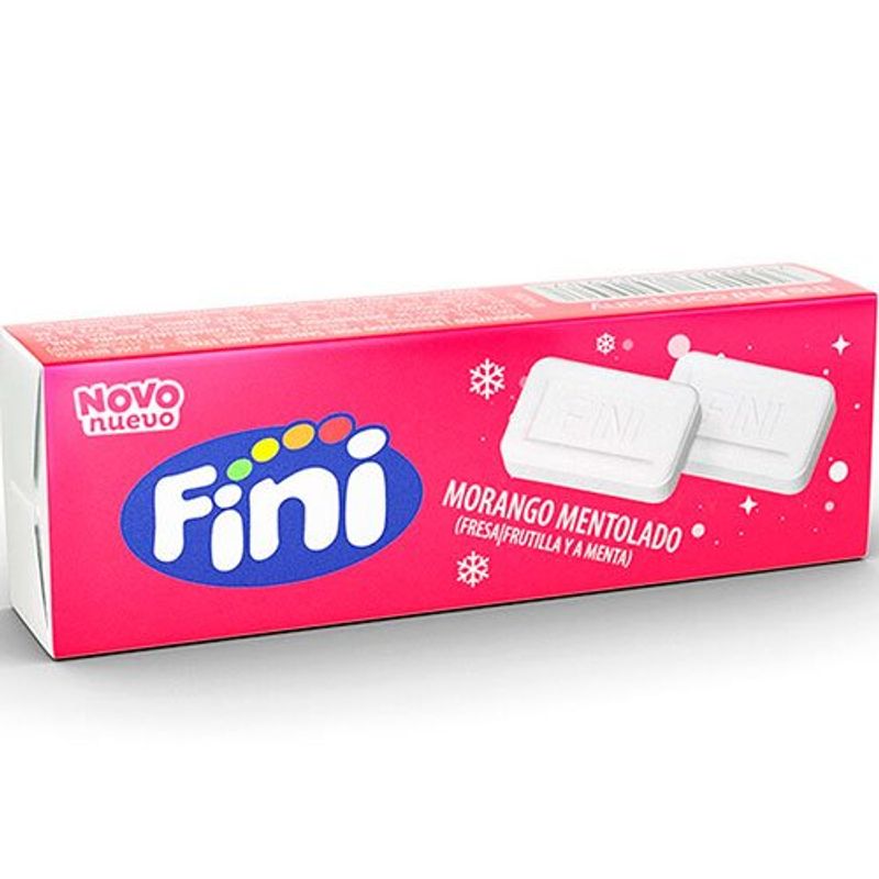 bala fini pastilhas morango menta 14g