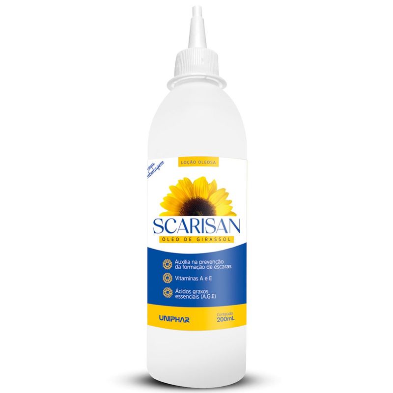 scarisan óleo de girassol uniphar 200ml