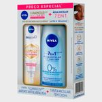 kit nivea luminous 630 antispot antiolheiras 15ml + água micelar 7 em 1 200ml