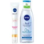 kit nivea luminous 630 antispot antiolheiras 15ml + água micelar 7 em 1 200ml