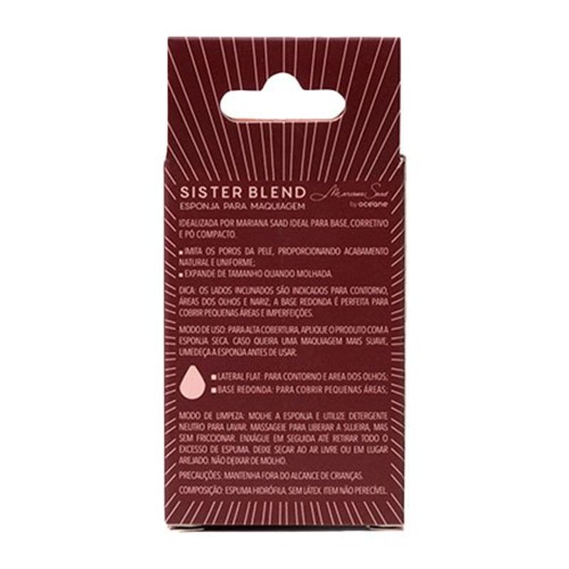 esponja de maquiagem océane mariana saad