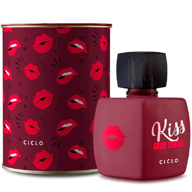 deo colonia feminino ciclo kiss me more lata 100ml
