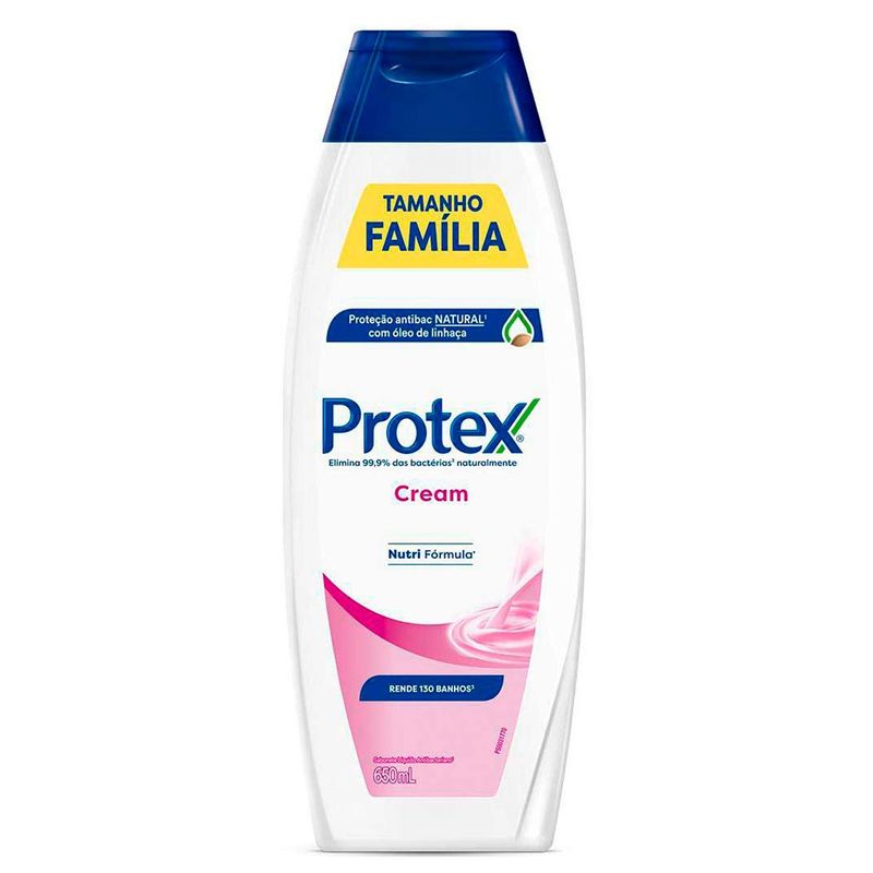 sabonete líquido antibacteriano protex cream 650ml