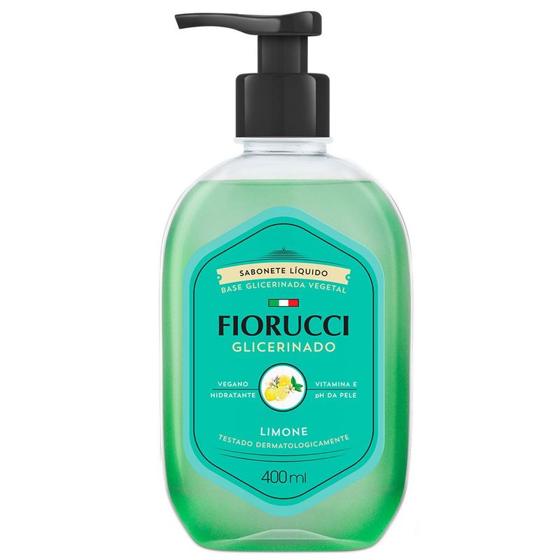 sabonete líquido glicerinado fiorucci limone 400ml