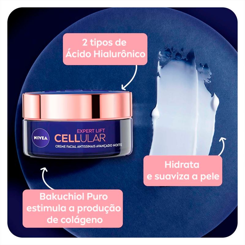 creme facial nivea antissinais noite 50ml