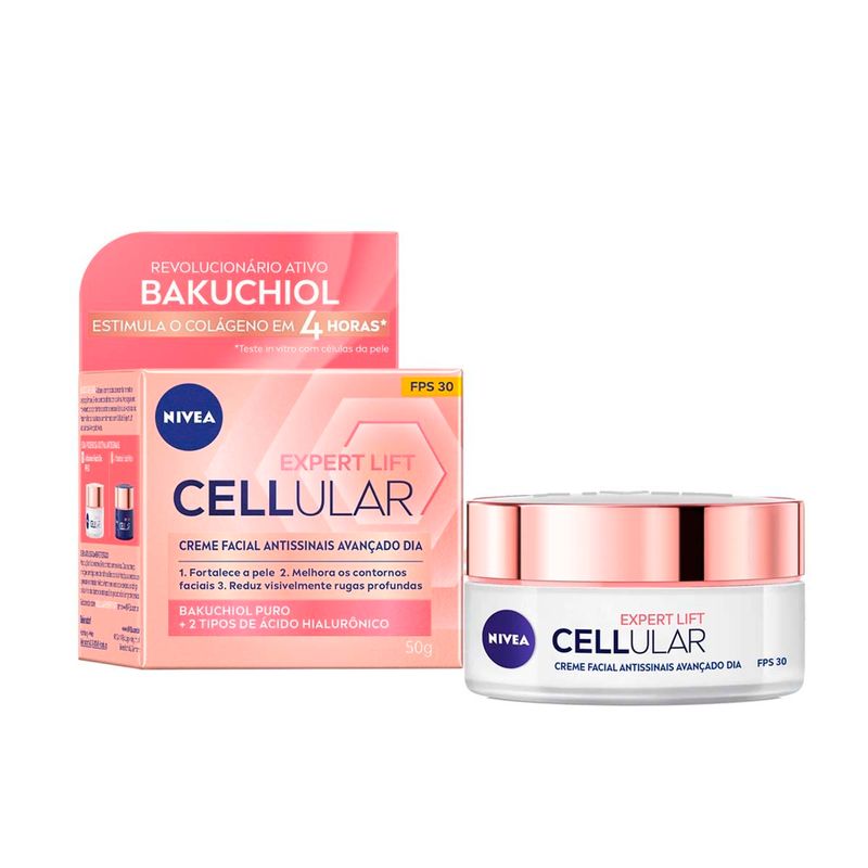 creme facial nivea antissinais cellular expert lift diurno 50ml