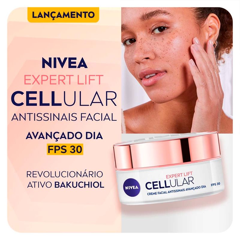 creme facial nivea antissinais cellular expert lift diurno 50ml