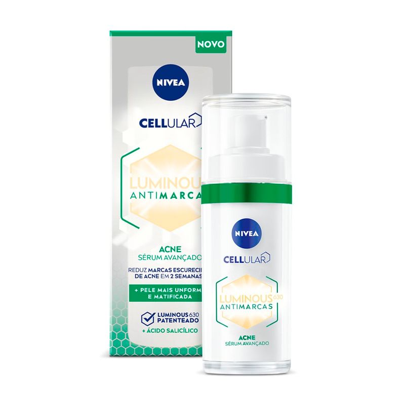 sérum facial nivea luminous 630 antimarcas acne 30ml