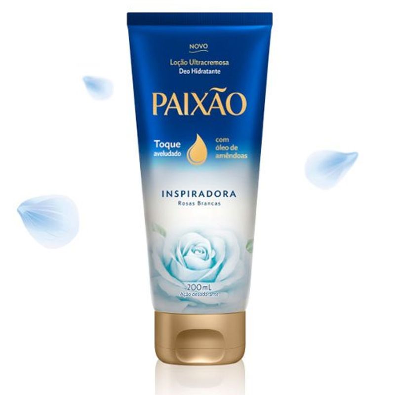 loção ultracremosa deo hidratante paixão rosas brancas 200 ml