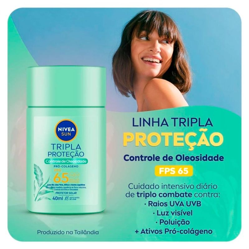 protetor solar facial nivea sun beauty expert controle de oleosidade cor média fps60 50g