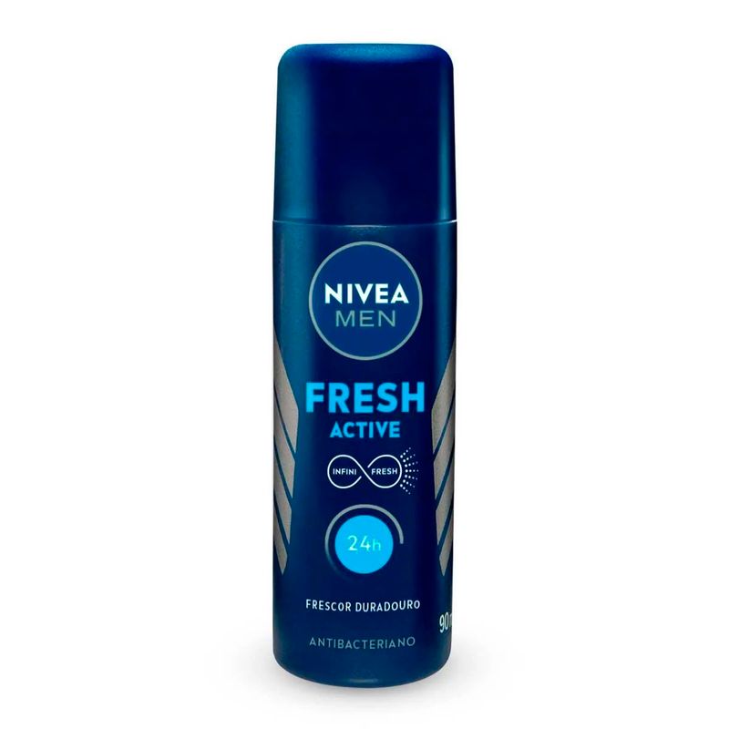 desodorante spray nivea men fresh active 90ml