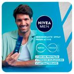 desodorante spray nivea men fresh active 90ml