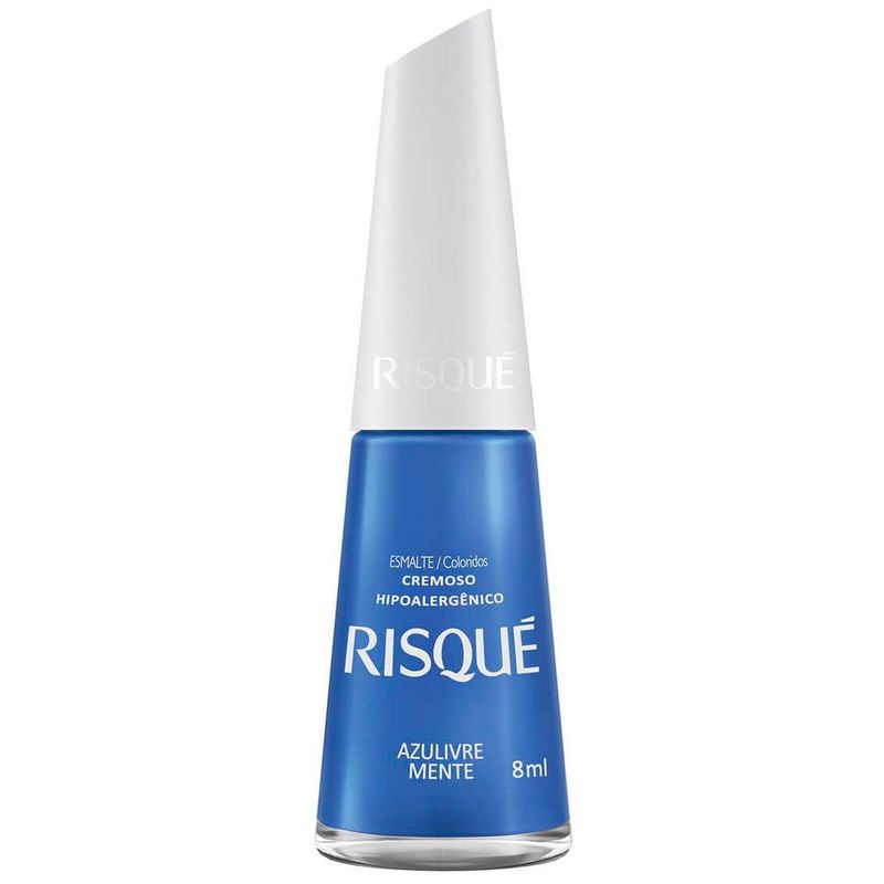 esmalte risqué cremoso azulivre mente 8ml