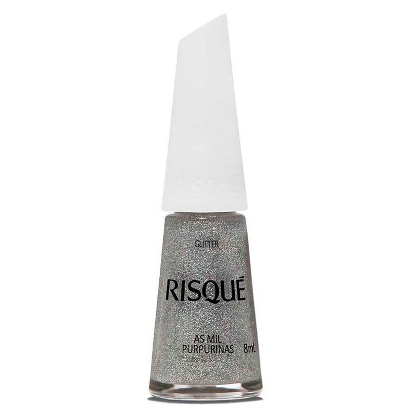 esmalte risqué gliter as mil purpurinas 8ml