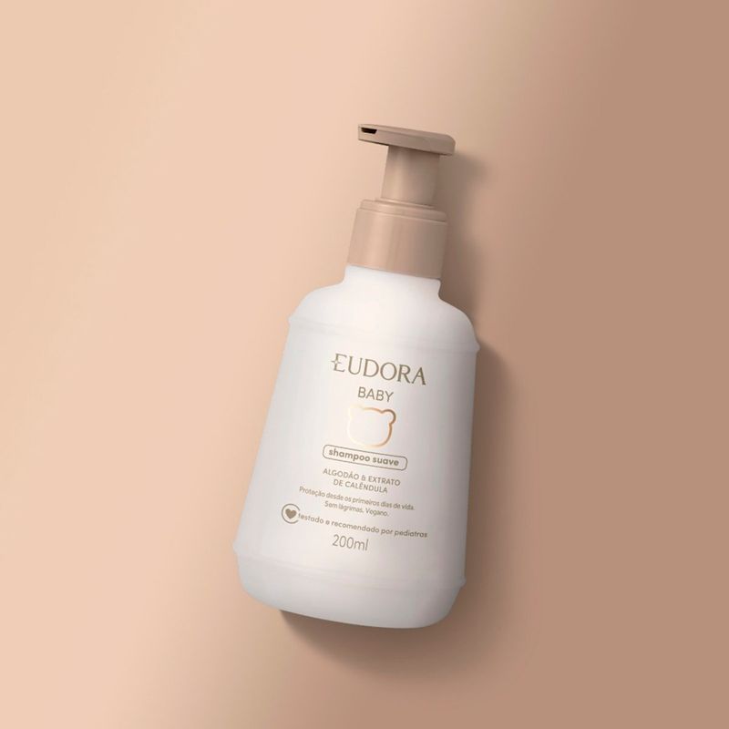 shampoo eudora baby algodão e extrato de calêndula 200ml