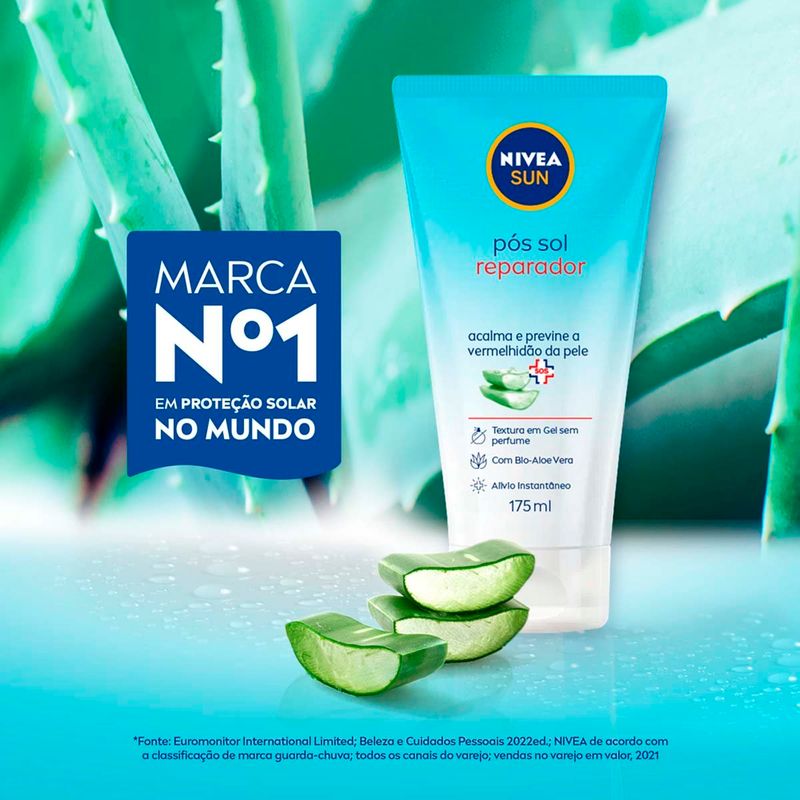 gel pós sol nivea sun reparador 175ml