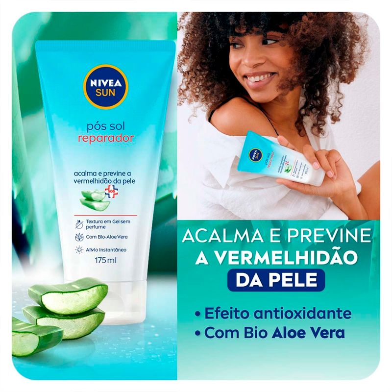 gel pós sol nivea sun reparador 175ml