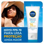 protetor solar facial nivea toque seco antissinais fps 70 40ml