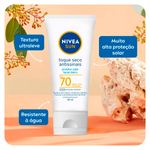 protetor solar facial nivea toque seco antissinais fps 70 40ml