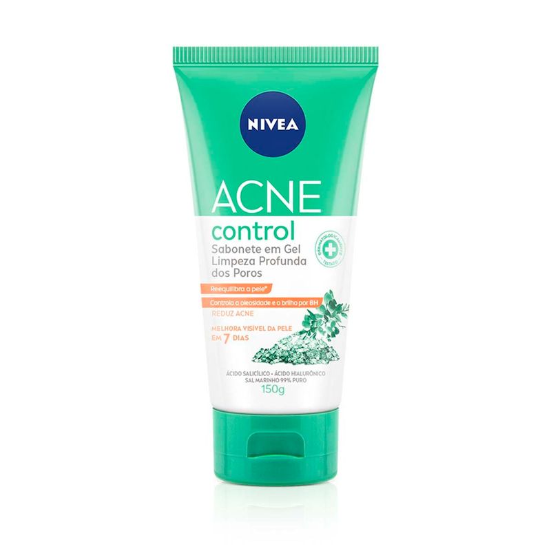 sabonete facial em gel nivea acne control 150g