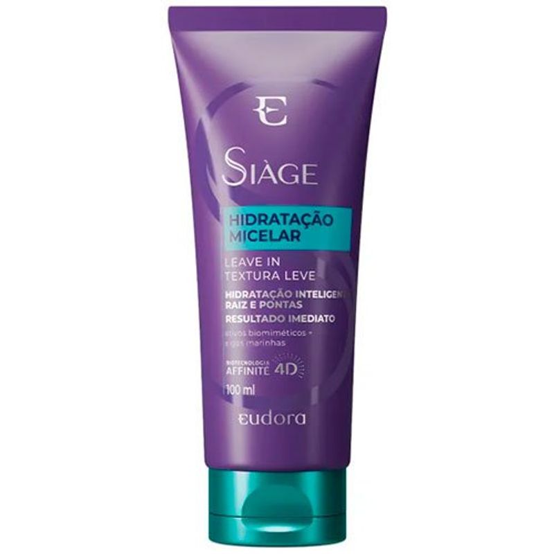 leave-in siàge eudora hidratação micelar 10oml