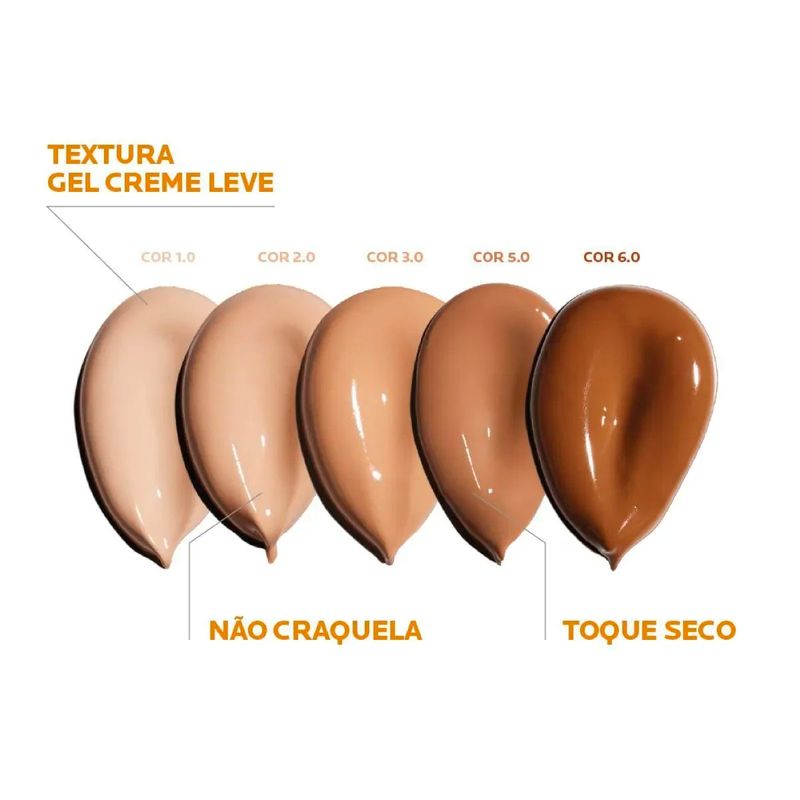 protetor solar facial anthelios airlicium+ la roche-posay fps80 cor 6.0 40g