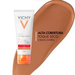 protetor solar facial vichy capital soleil uv-pigment control fps 60 cor 4.0 40g