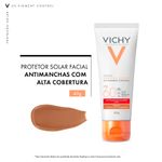 protetor solar facial vichy capital soleil uv-pigment control fps 60 cor 4.0 40g