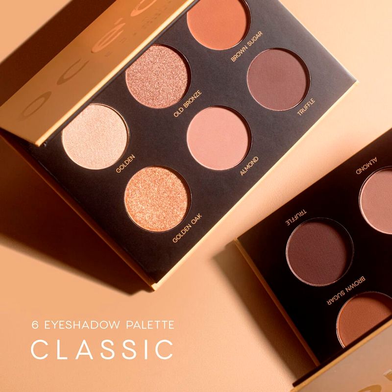 paleta de sombras océane edition tons terrosos 6 palette classic